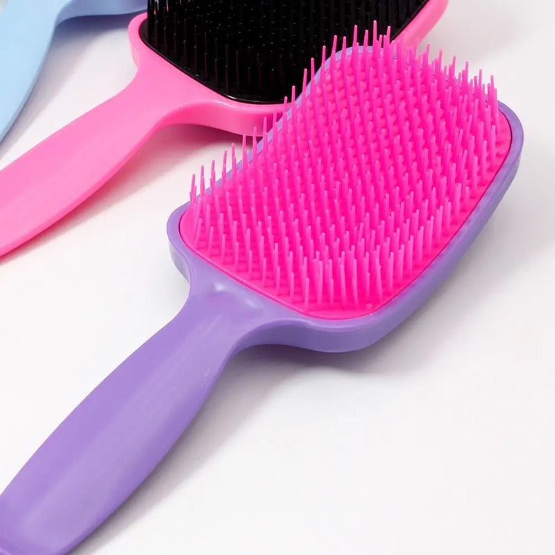 3 Padded Flex Racket Hair Brush Kit