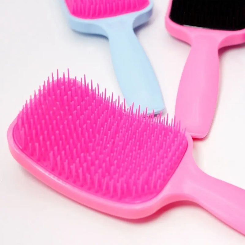 3 Padded Flex Racket Hair Brush Kit