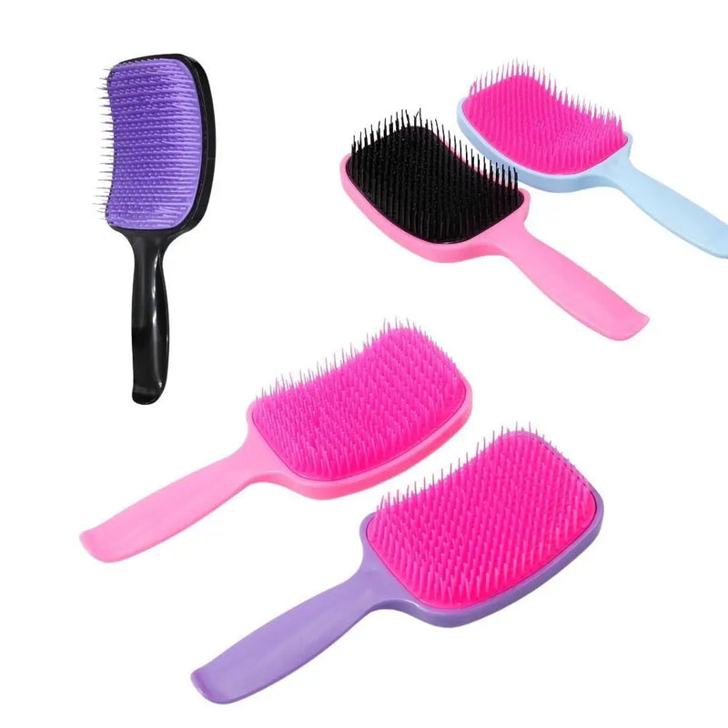 3 Padded Flex Racket Hair Brush Kit